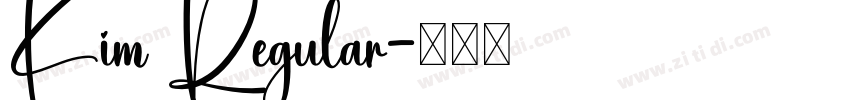 Kim Regular字体转换